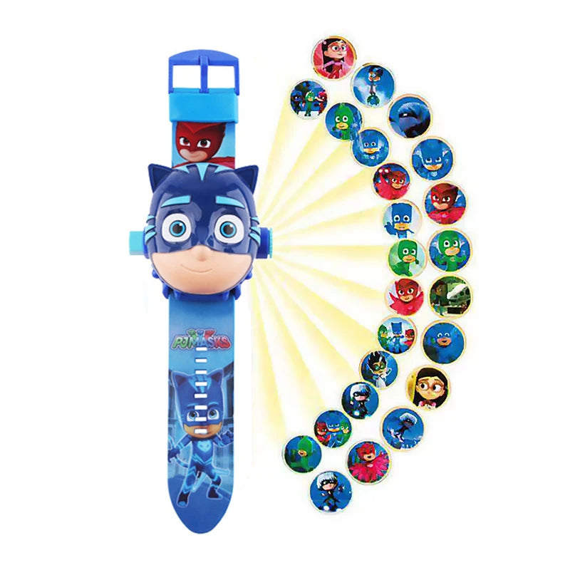 Bluey Kids Projection Digital Wristwatch with 24 Cartoon Patterns - Unisex (ages 3-7+)